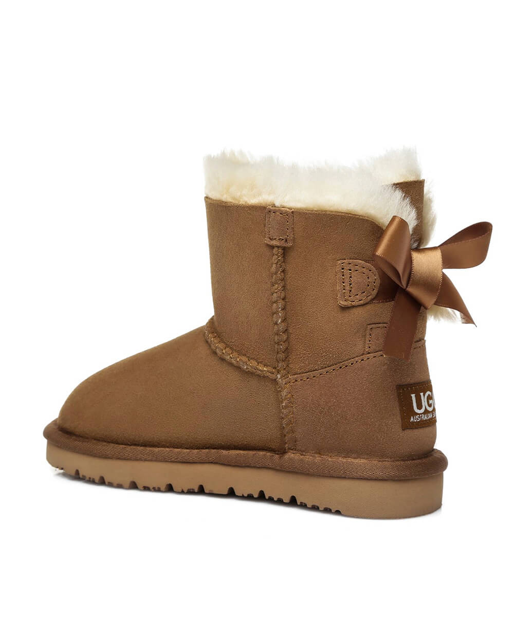 UGG Classic Mini Bow Kids' Boots - Warm & Cozy Winter Boots for Girls & Boys - Perfect for Snow, School & Outdoor Play