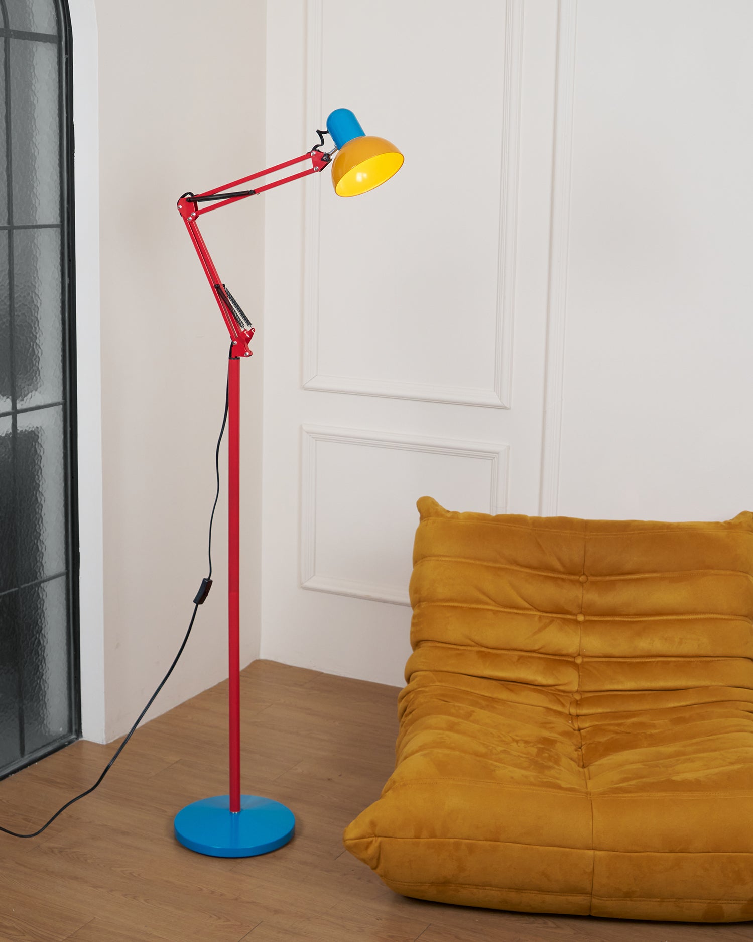 Flexi Memphis Floor Lamp - Adjustable Modern LED Standing Light for Living Room, Bedroom & Office - Perfect for Reading, Working & Ambient Lighting