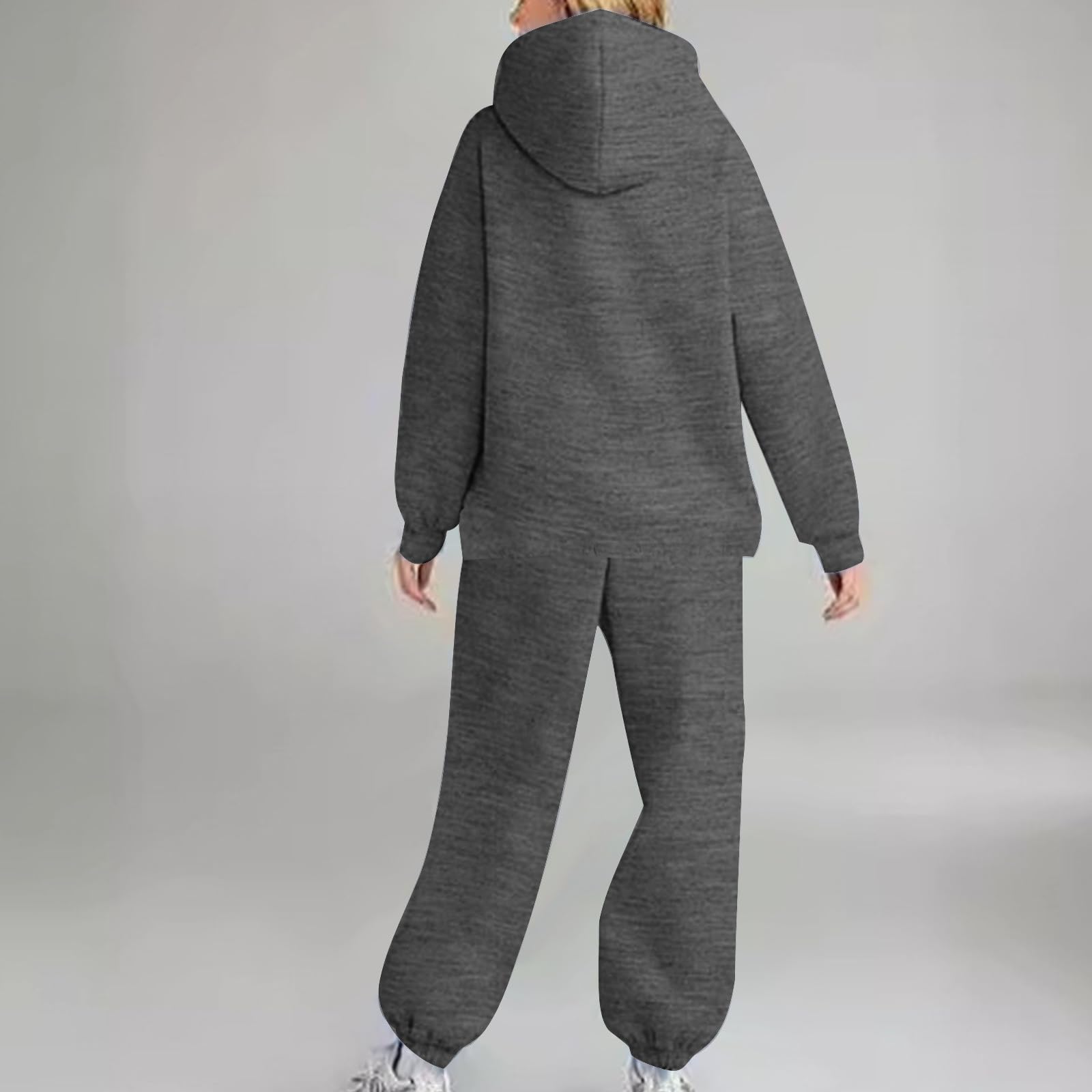Women's 2-Piece Lounge Set - Oversized Hoodie & Baggy Sweatpants with Pockets | Comfy Casual Outfit for Home, Workout & Streetwear Fashion