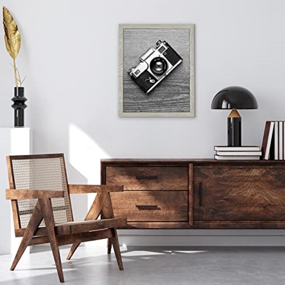 Americanflat 16x20 Wood Picture Frame with Plexiglass - Vertical/Horizontal Wall Display for Home & Office