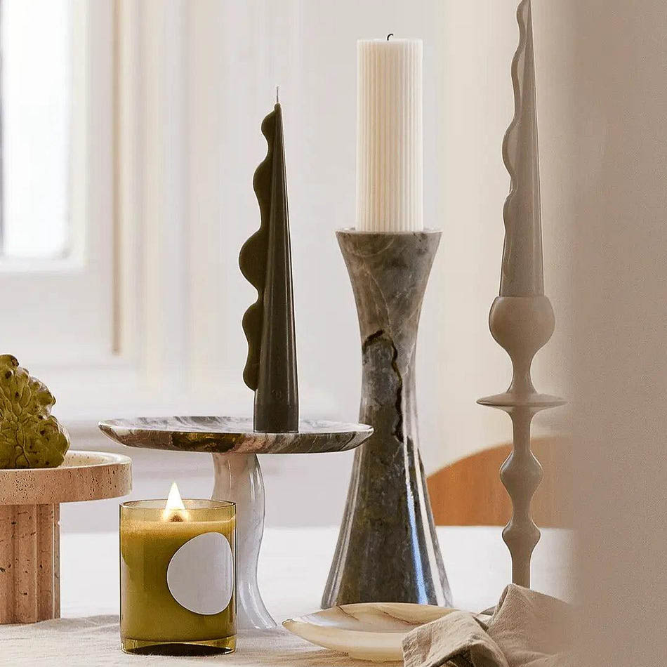 BLACK BLAZE Palm Vase and Candle Holder - Modern Home Decor for Living Room, Bedroom, or Wedding Centerpiece - Perfect for Boho, Farmhouse & Coastal Style Decorations