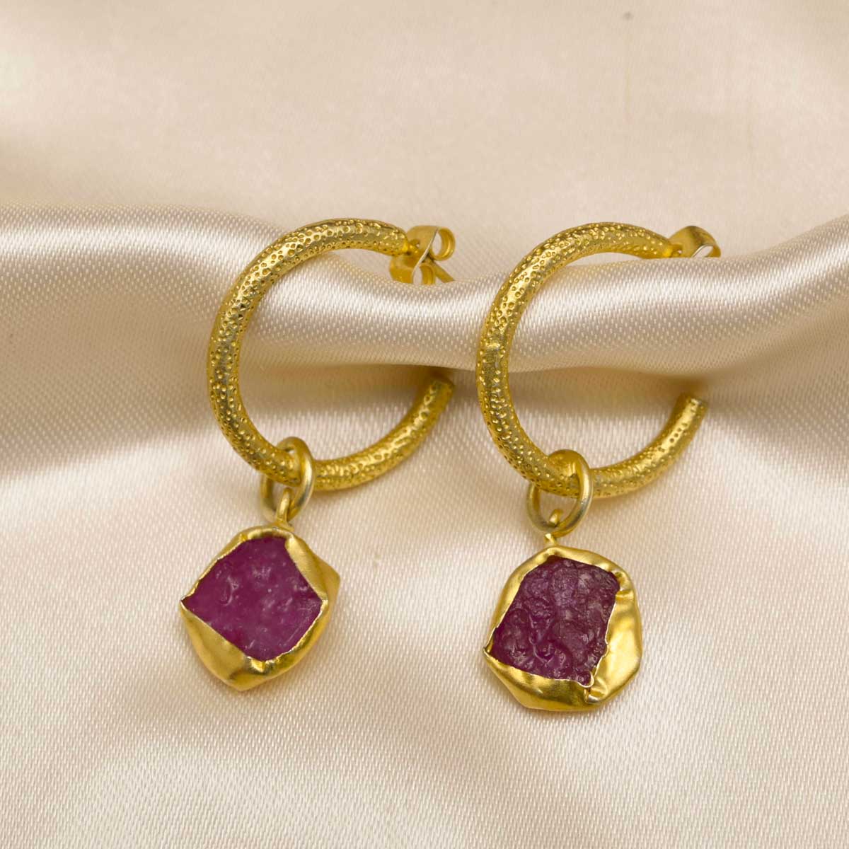 Danglers Gold Hoop Earrings for Women - 14K Gold Plated Trendy Dangle Earrings - Perfect for Parties, Weddings & Everyday Wear