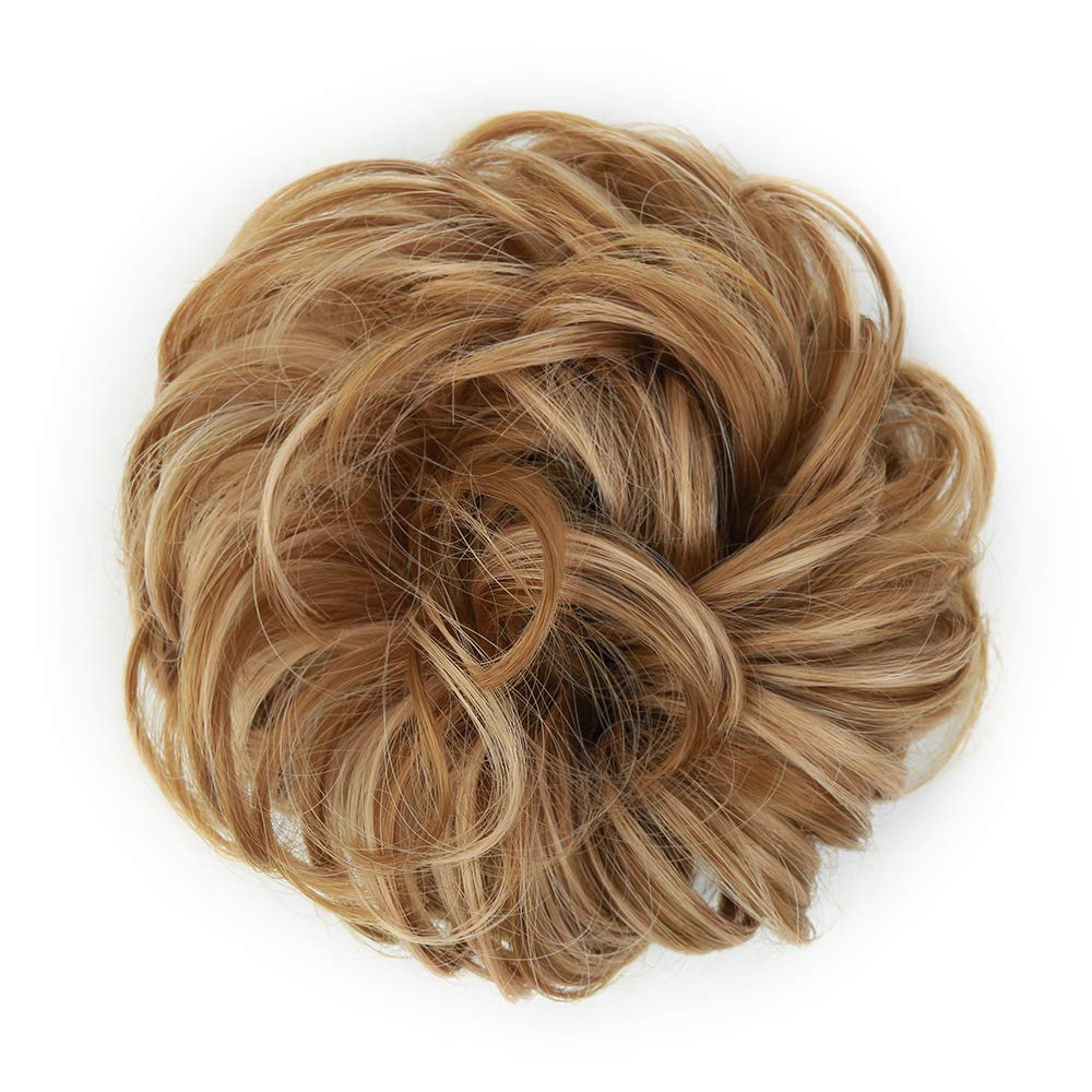 Curly Synthetic Messy Hair Bun Hair Scrunchies Extension - Perfect for Messy Bun Hairstyles, Ponytail Accessories & Everyday Hair Styling