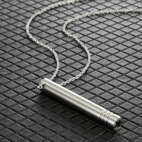Stainless Steel Anxiety Relief Breathing Necklace for Women - Calming Stress & Anxiety Jewelry - Perfect for Meditation, Yoga, and Daily Wear