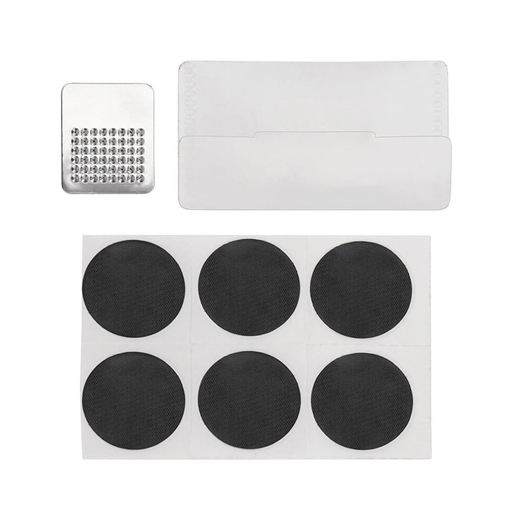 Bicycle Tire Repair Patches - Glue-Free Emergency Puncture Repair Kit for Bike Tires | Quick Fix for Road & Mountain Bikes | Perfect for Cycling Trips & Commuting