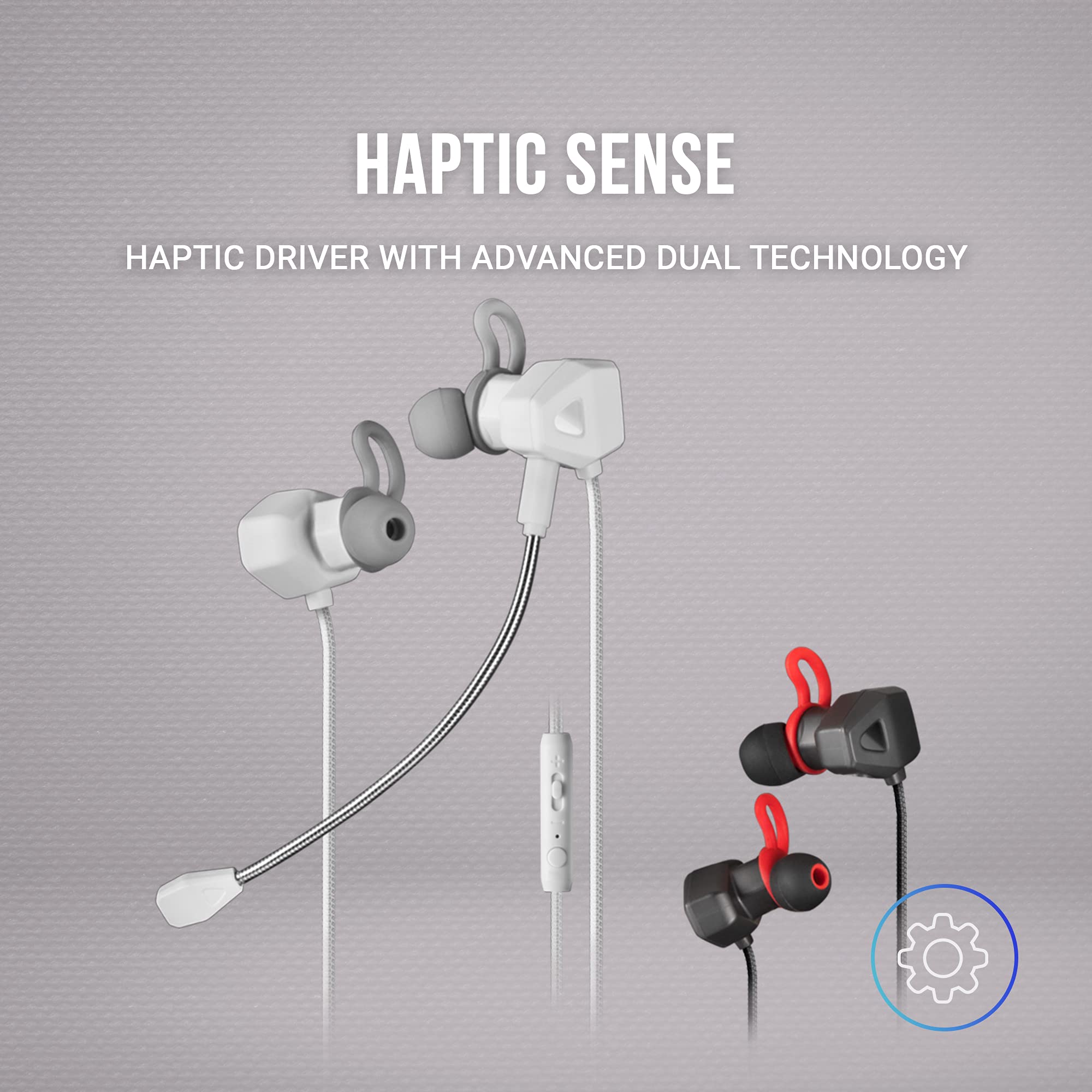 Mars Gaming MIHXW Bianco In-Ear Gaming Headset with Microphone - Compatible with PS4, PS5, Xbox, Nintendo Switch & PC - Perfect for Online Gaming, Streaming & Voice Chat