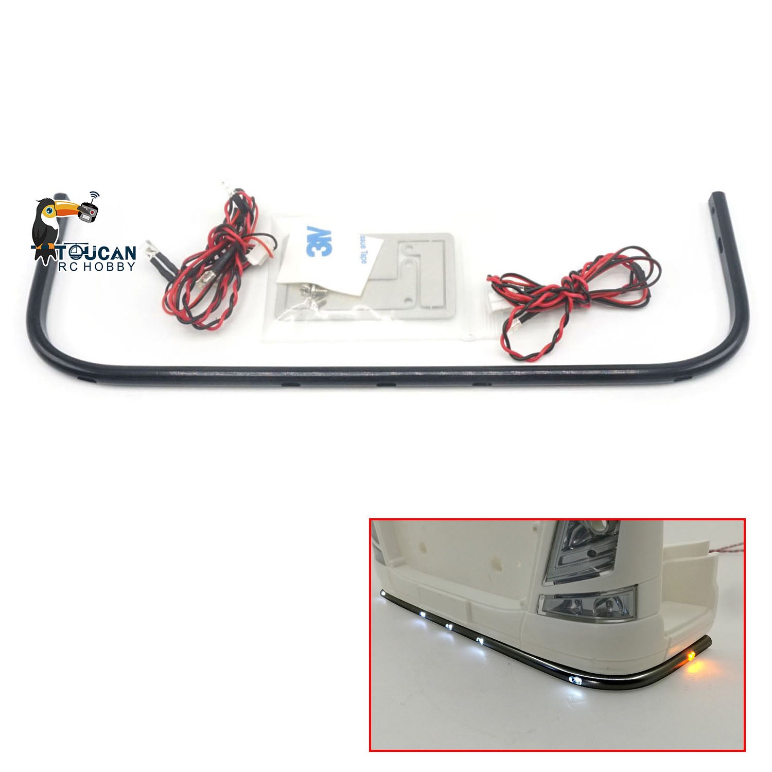 1/14 Scale RC Truck LED Cabin Light Kit for 56360 56362 56368 56371 770S Remote Control Trucks - DIY Tractor Parts Upgrade for Nighttime Off-Roading