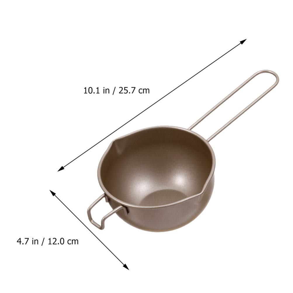 Cabilock 1-Piece Stainless Steel Chocolate Melting Pot - Double Boiler for Butter, Fondue & Milk - Mini Candle Heating Utensil for Candy Making, Baking & Coffee (Turkey Carbon Steel, One-Piece Baby Safe Design) - Perfect for Home Kitchens, Bakeries & DIY Dessert Parties