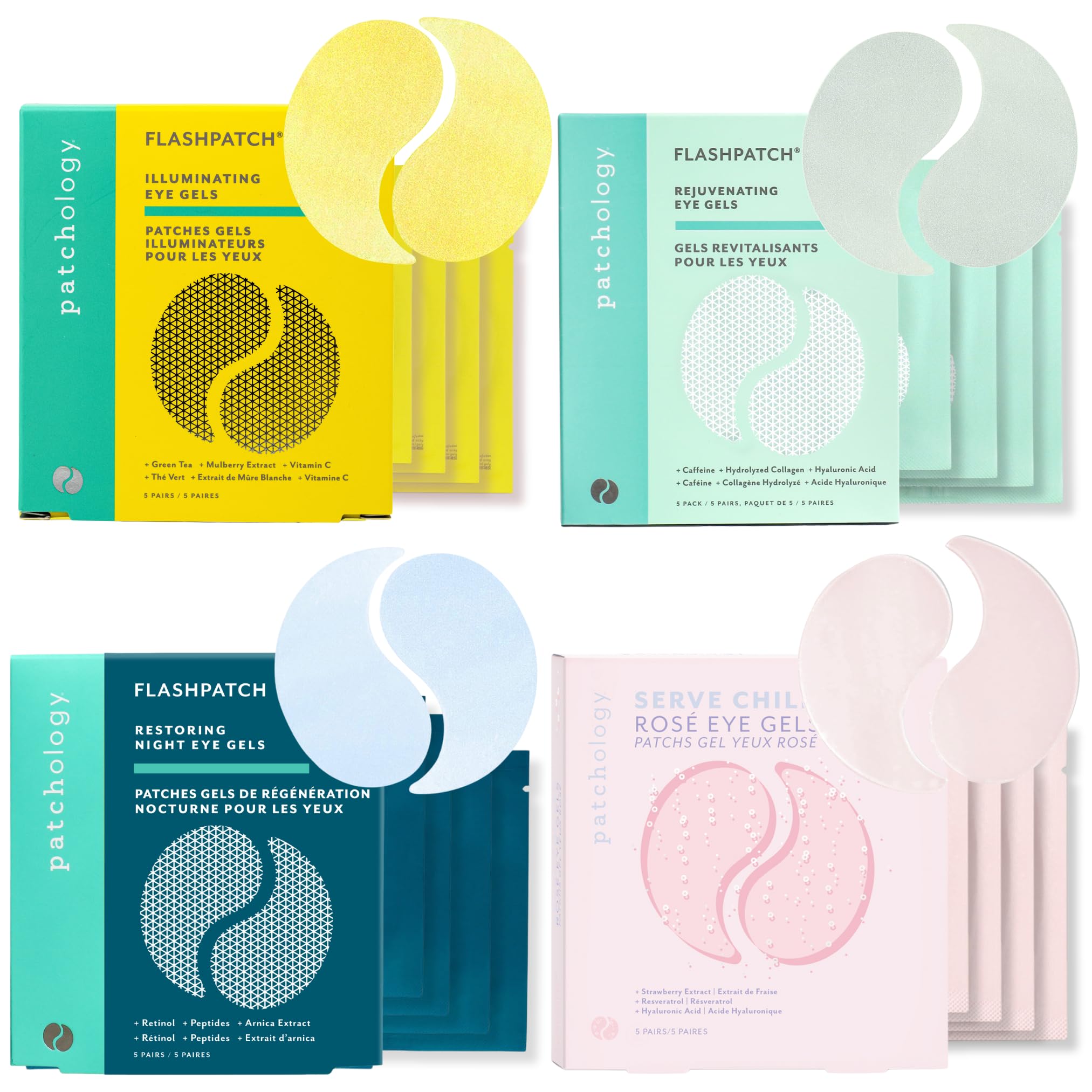 Patchology Eye-tinerary Under Eye Gel Patches – Hydrating Treatment for Puffy Eyes, Dark Circles & Eye Bags, Vegan & Cruelty-Free Skincare for All Skin Types | Perfect for Travel, Self-Care Routine & Morning Refresh