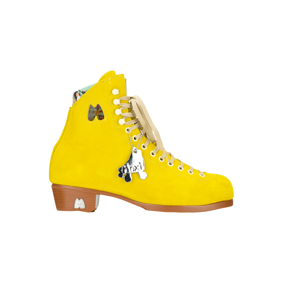 Moxi Lolly Roller Skates - Pineapple Color Women's Outdoor & Indoor Quad Skates for Beginners & Pros - Perfect for Rink, Park, Street Skating & Roller Derby