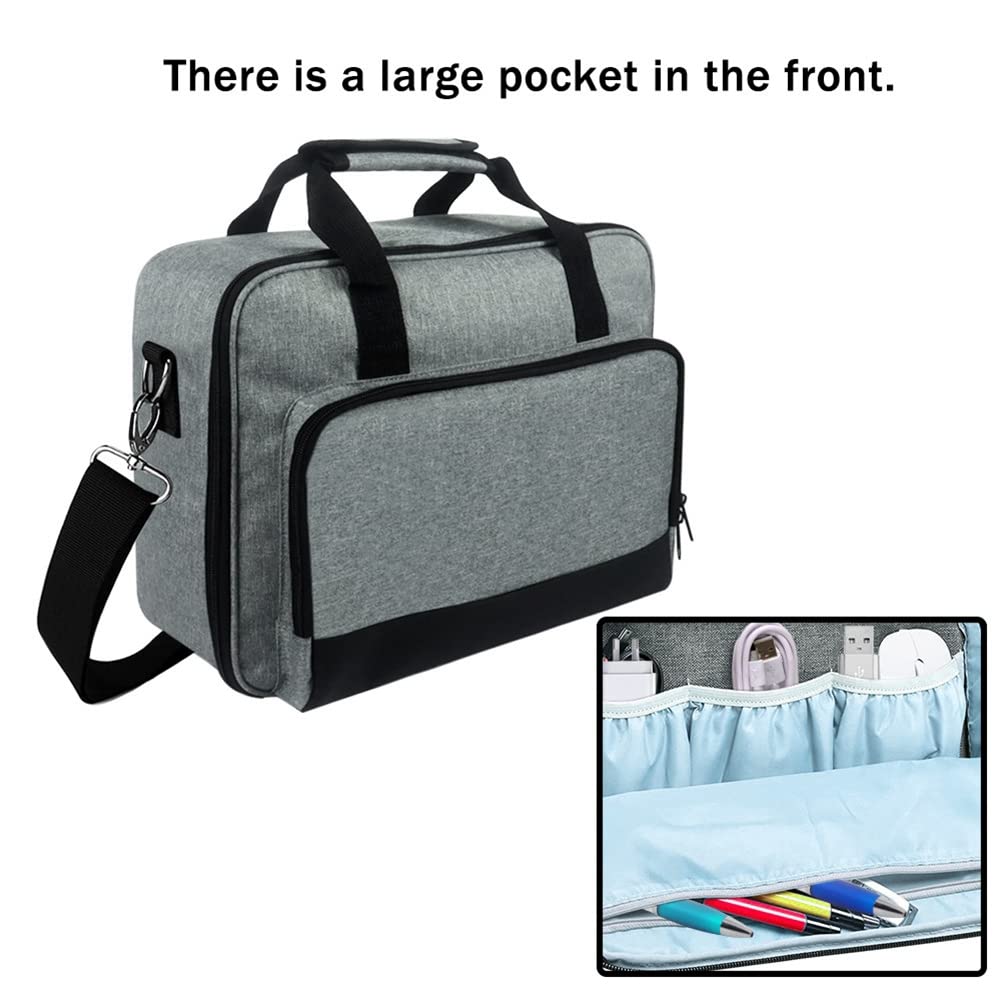Duendhd 1 PC Nylon Projector Bag for Home Theater - Portable Protective Case for Movie Nights, Business Presentations & Outdoor Projections