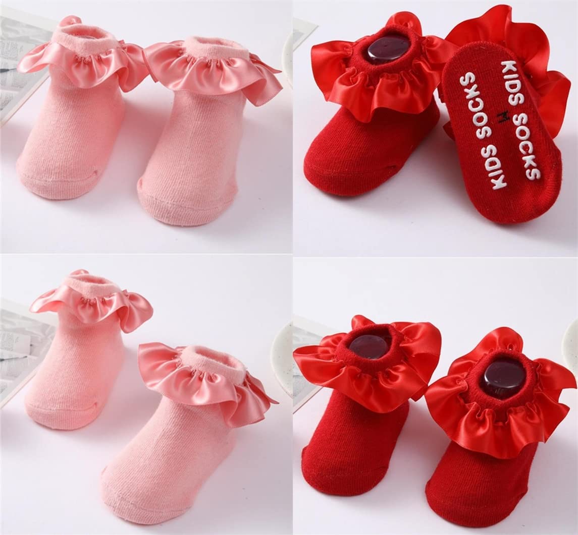 Toptim Baby Girls' Toddler Ankle Socks - Soft Breathable Cotton Casual Socks for Infants & Toddlers - Perfect for Playtime, Daycare & Everyday Wear