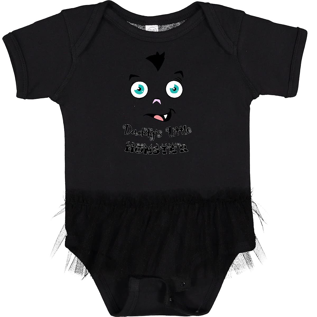 Inktastic Halloween Baby Vampire Bodysuit - Daddy's Little Monster Infant Tutu Outfit for Halloween Parties & Photo Shoots