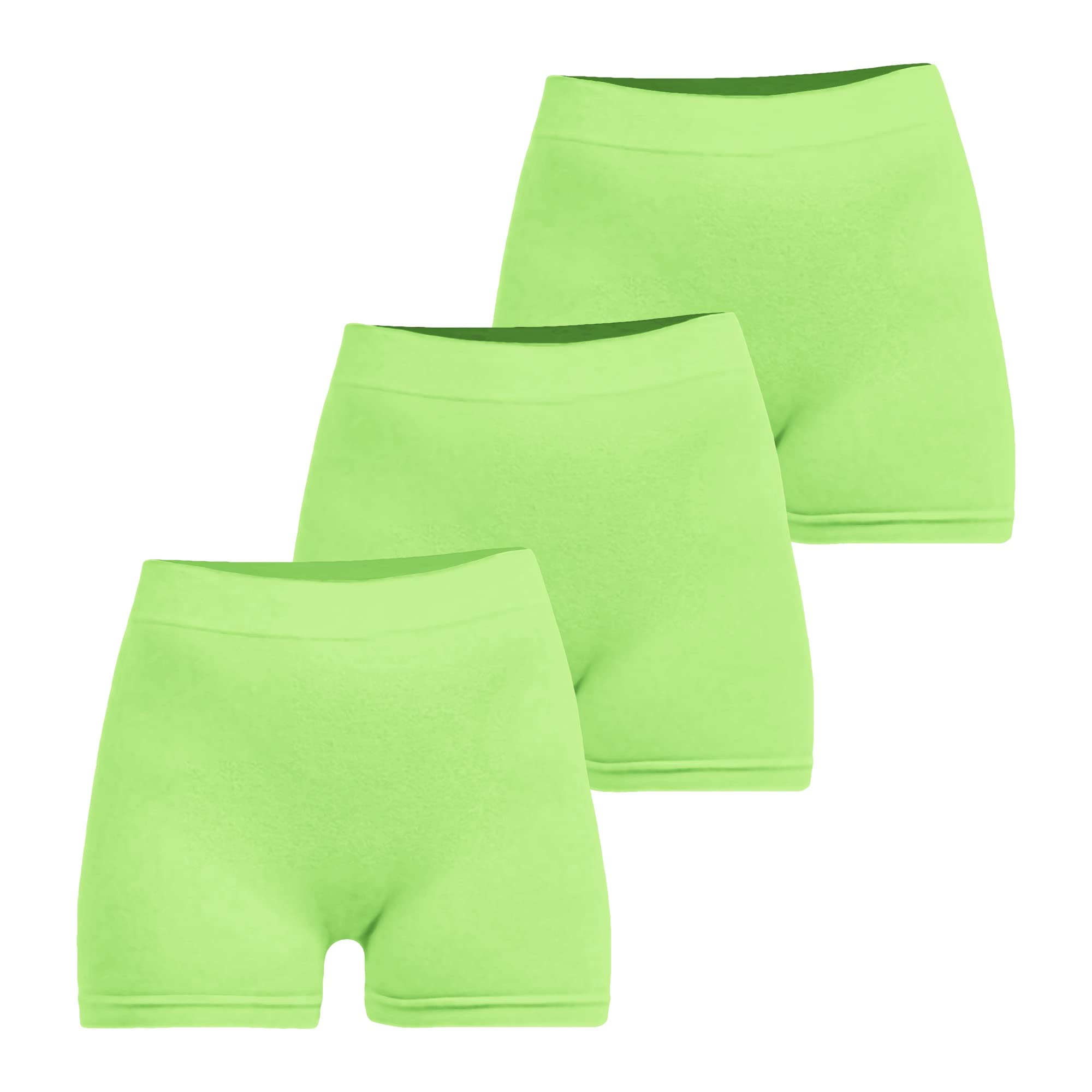 ClothingAve Women's Seamless Basic Workout Shorts - High Waist Yoga Shorts for Women, Breathable Gym Underskirt Boy Shorts - Perfect for Yoga, Running & Lounge Wear