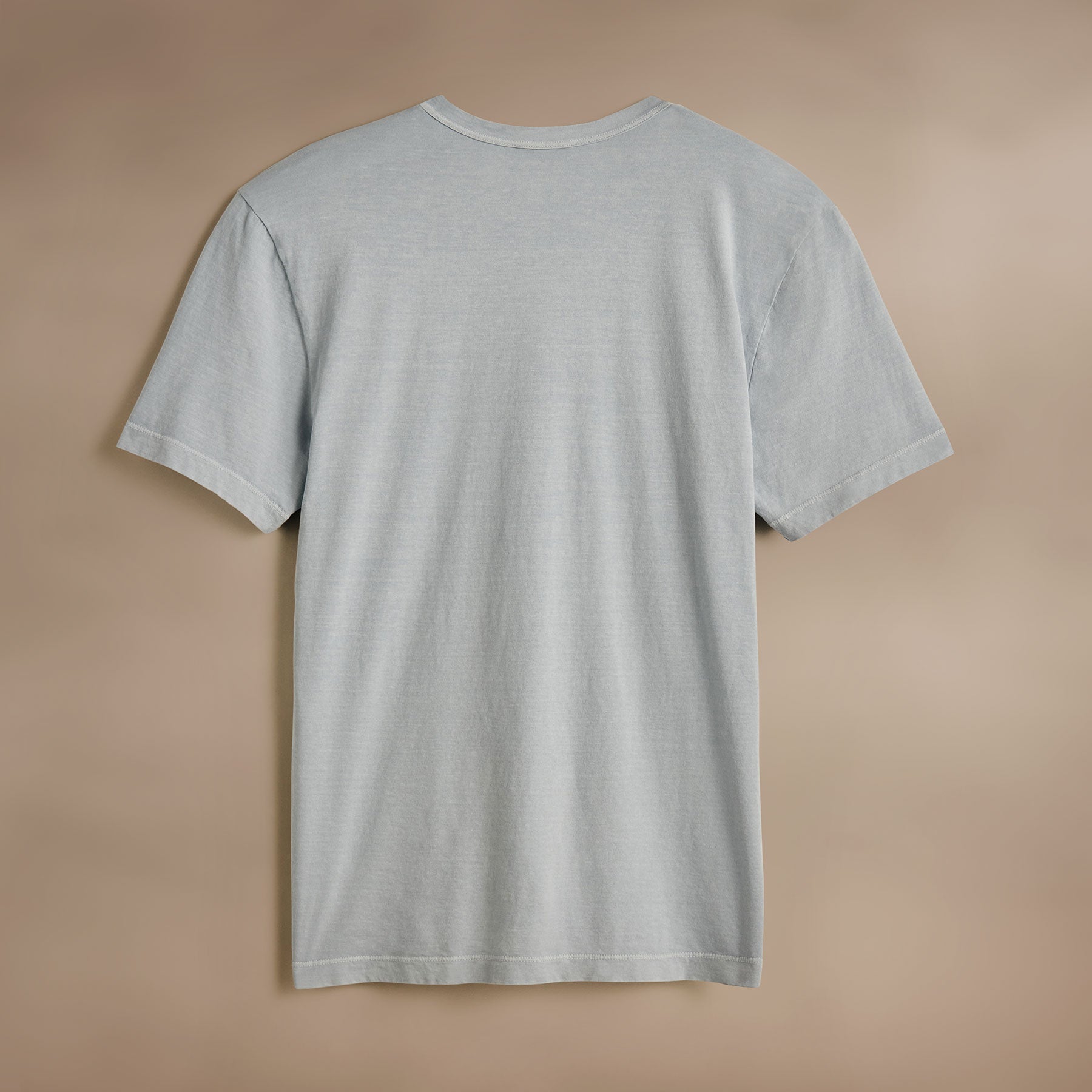 Men's Short Sleeve Crew Neck T-Shirt - Grey Glacier Pigment Washed Cotton Tee for Casual Wear & Everyday Outfits
