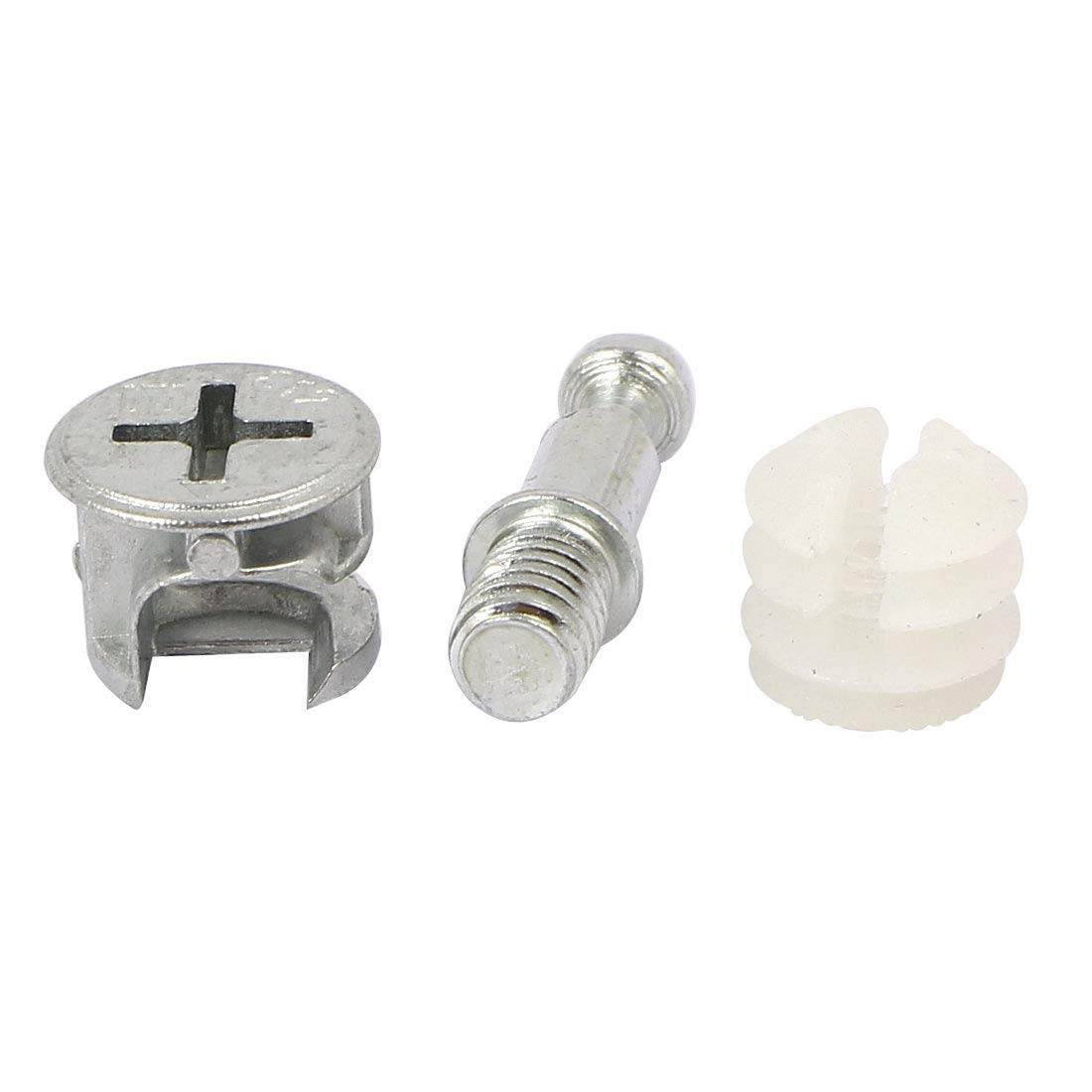 Ochoos 20 Sets Furniture Connector Kit - Cam Lock Fittings, Dowels & Nuts for DIY Furniture Assembly | Perfect for Home Office, Bedroom & Living Room Furniture Projects