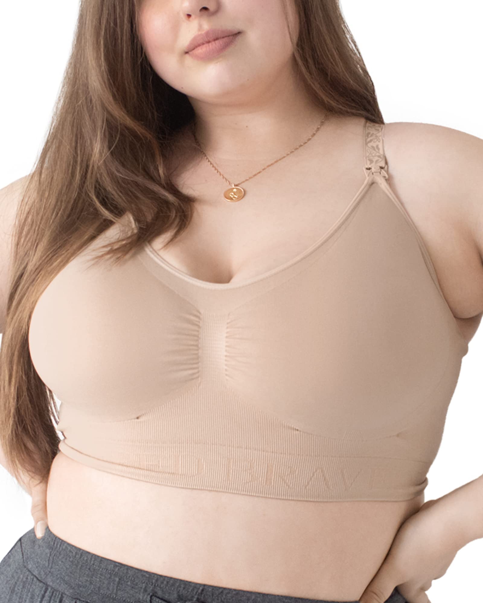 Kindred Bravely Simply Sublime Seamless Nursing Bra - Wireless Maternity Bra for Breastfeeding Moms | Comfortable & Supportive for Pregnancy & Postpartum | Perfect for Daily Wear, Sleeping & Nursing