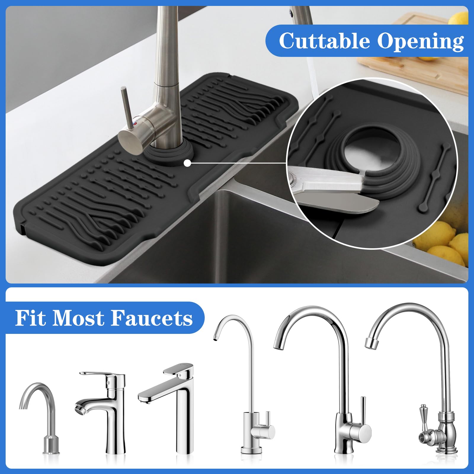 **Silicone Sink Splash Guard Mat - 17