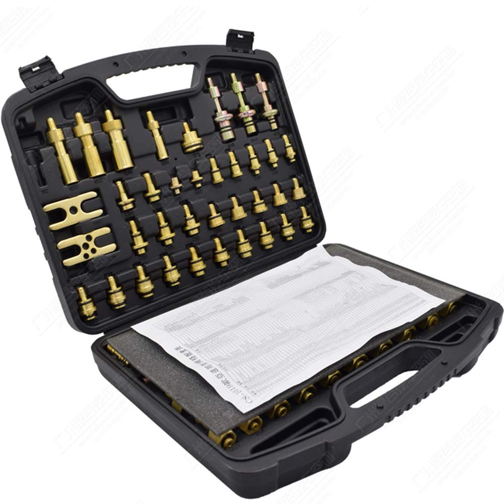 77Pcs Auto AC Leak Detection Kit - Professional HVAC Refrigerant Leak Tester Tool Set for Car & Home Air Conditioner Maintenance & Repair