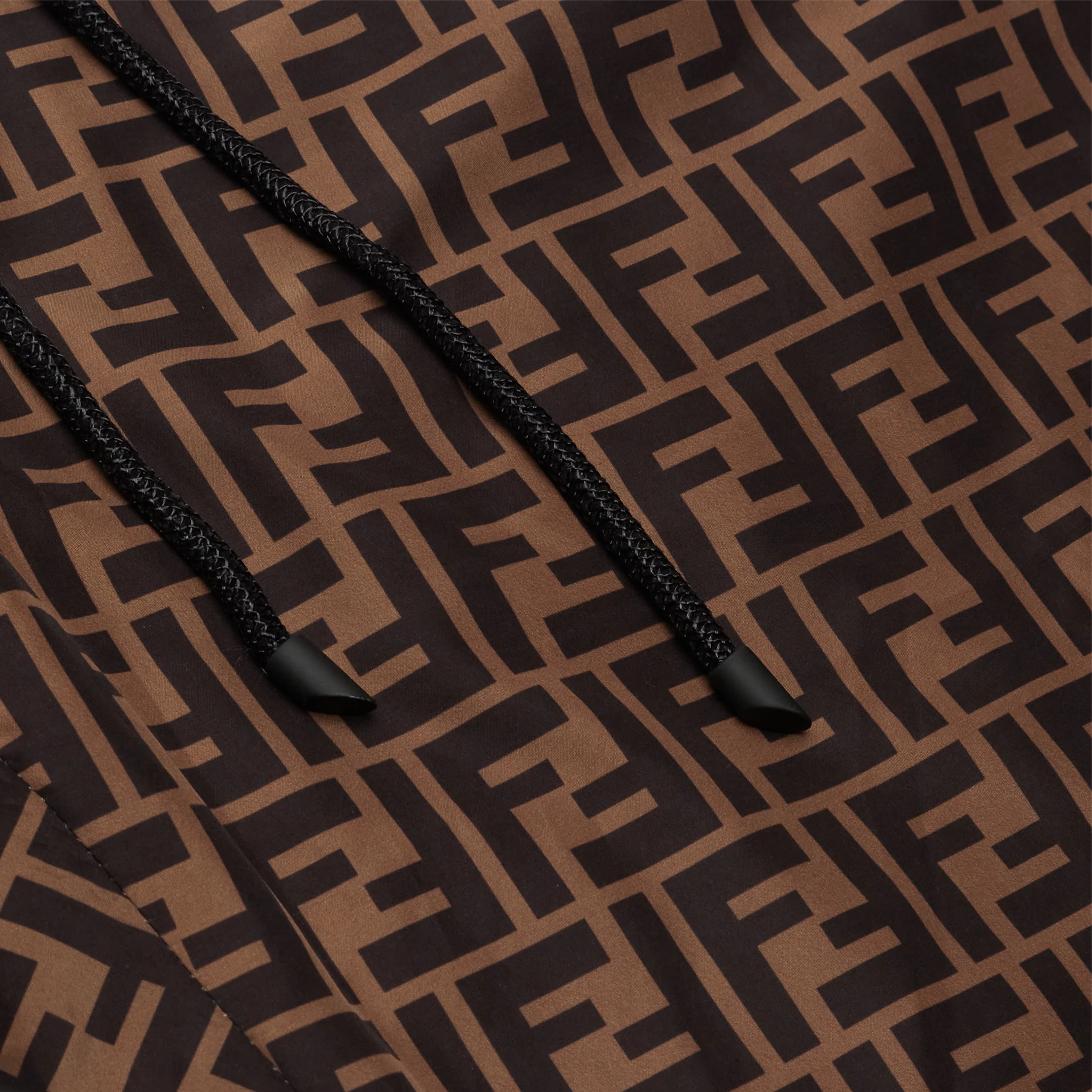 Vintage Fendi FF Logo Brown Nylon Track Pants - Authentic Designer Joggers for Women | Perfect for Casual Wear, Gym & Street Style Fashion
