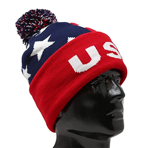 Usa Flag With Pom