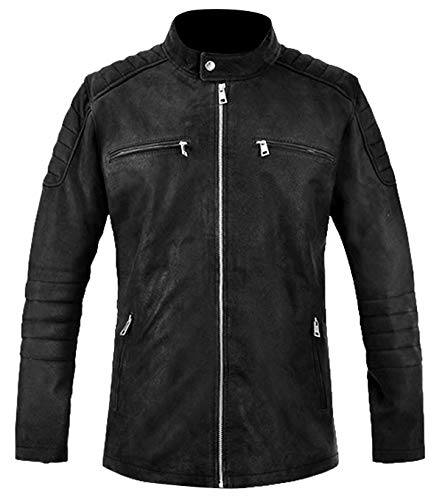 Black Biker Real Leather Jacket