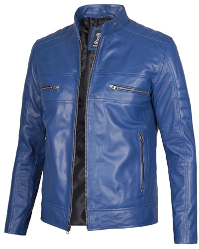 Blue - Astn Leather Jacket