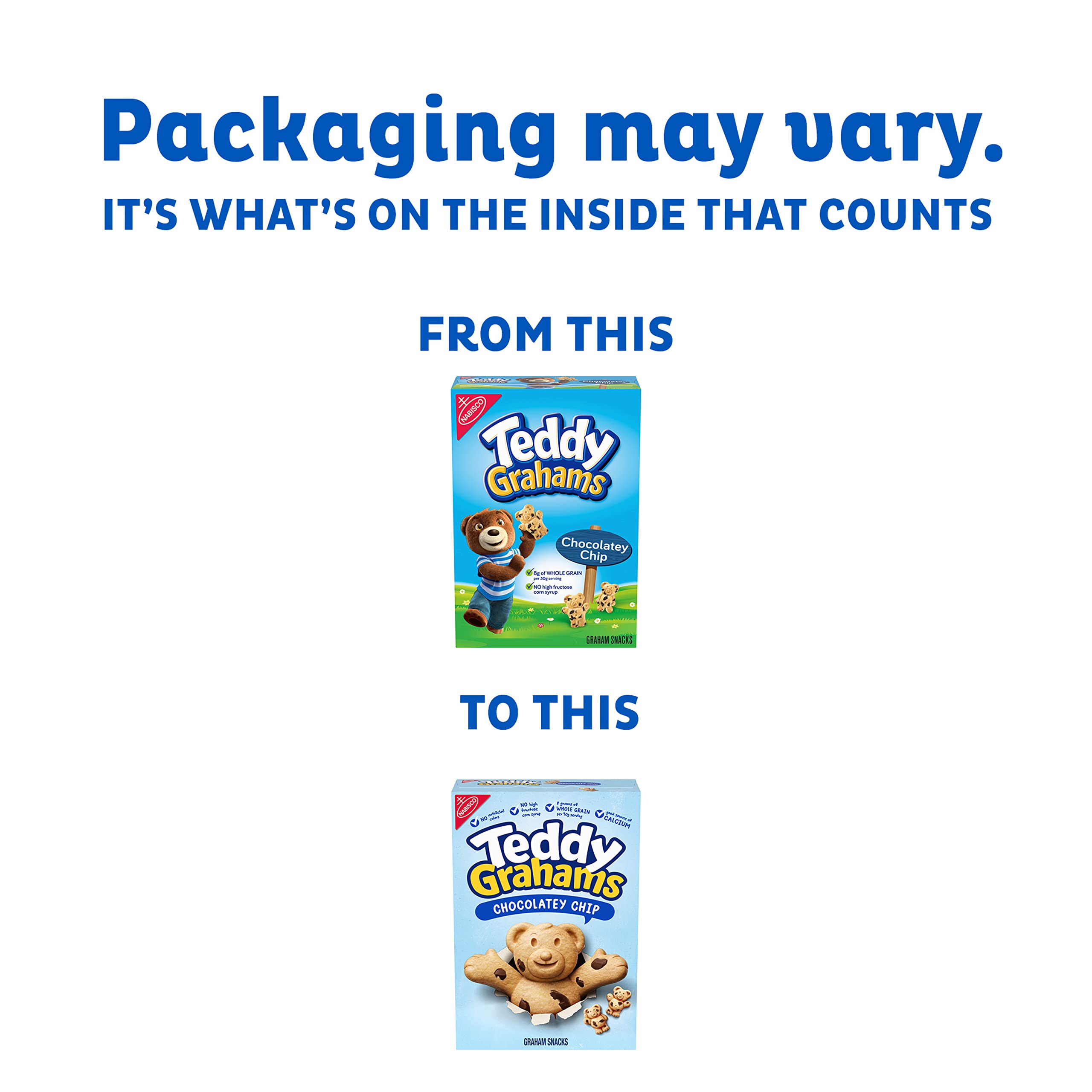 Teddy Grahams Chocolatey Chip Graham Snacks - 6 Pack (10 oz Boxes) | Crunchy Graham Cracker Cookies for Kids Lunch, After School Snacks & Family Movie Nights