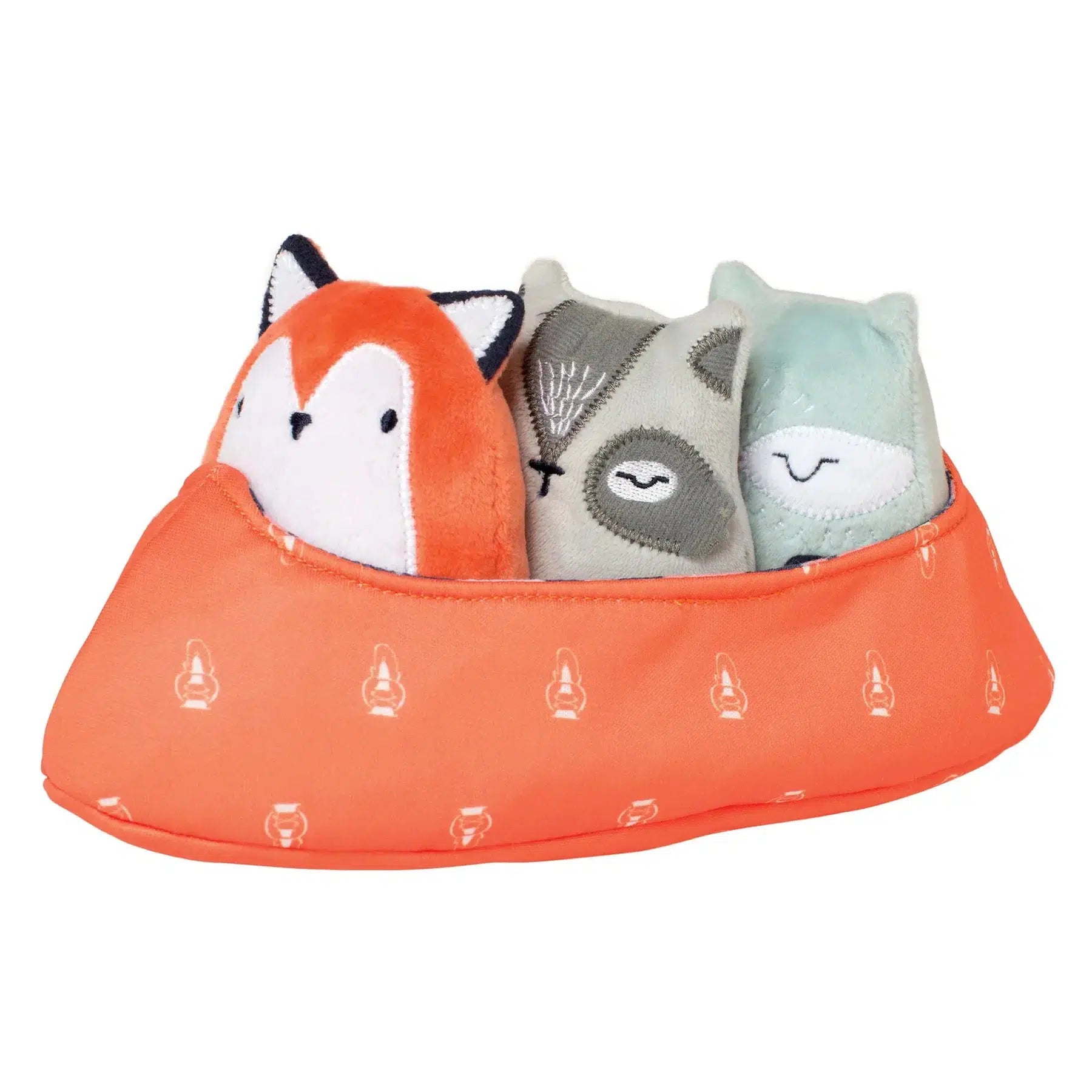 Manhattan Toy Camp Acorn Canoe Buddies - Wooden Canoe Toy with Animal Figures for Kids, Perfect for Imaginative Play & Outdoor Adventure Scenes