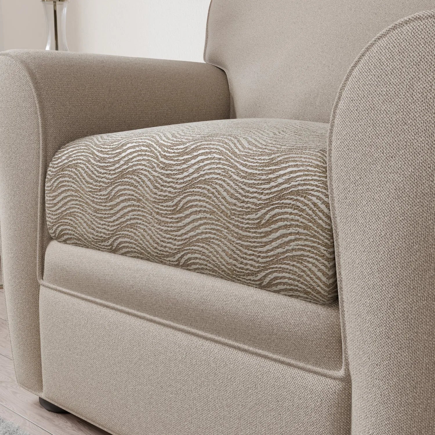 Premium Jacquard 3D Seat Cushion Cover - Breathable & Comfortable Sofa Chair Protector - Perfect for Living Room, Office, Car & Outdoor Furniture