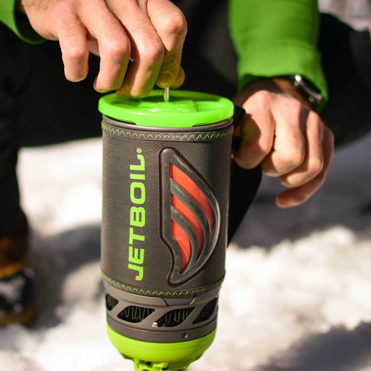 Jetboil Flash Java Kit - Ultralight Camping Stove with Silicone French Press for Backpacking, Hiking & Outdoor Adventures | Perfect for Coffee Lovers & Wilderness Cooking
