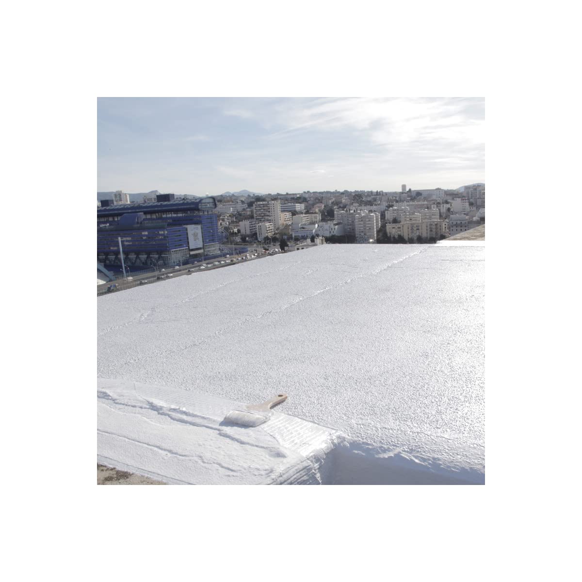 ARCATHAN Colored Polyurethane Roof Waterproofing Resin - 15 kg White - ARCANE INDUSTRIES | Durable Waterproof Coating for Flat Roofs, Terraces & Concrete Surfaces