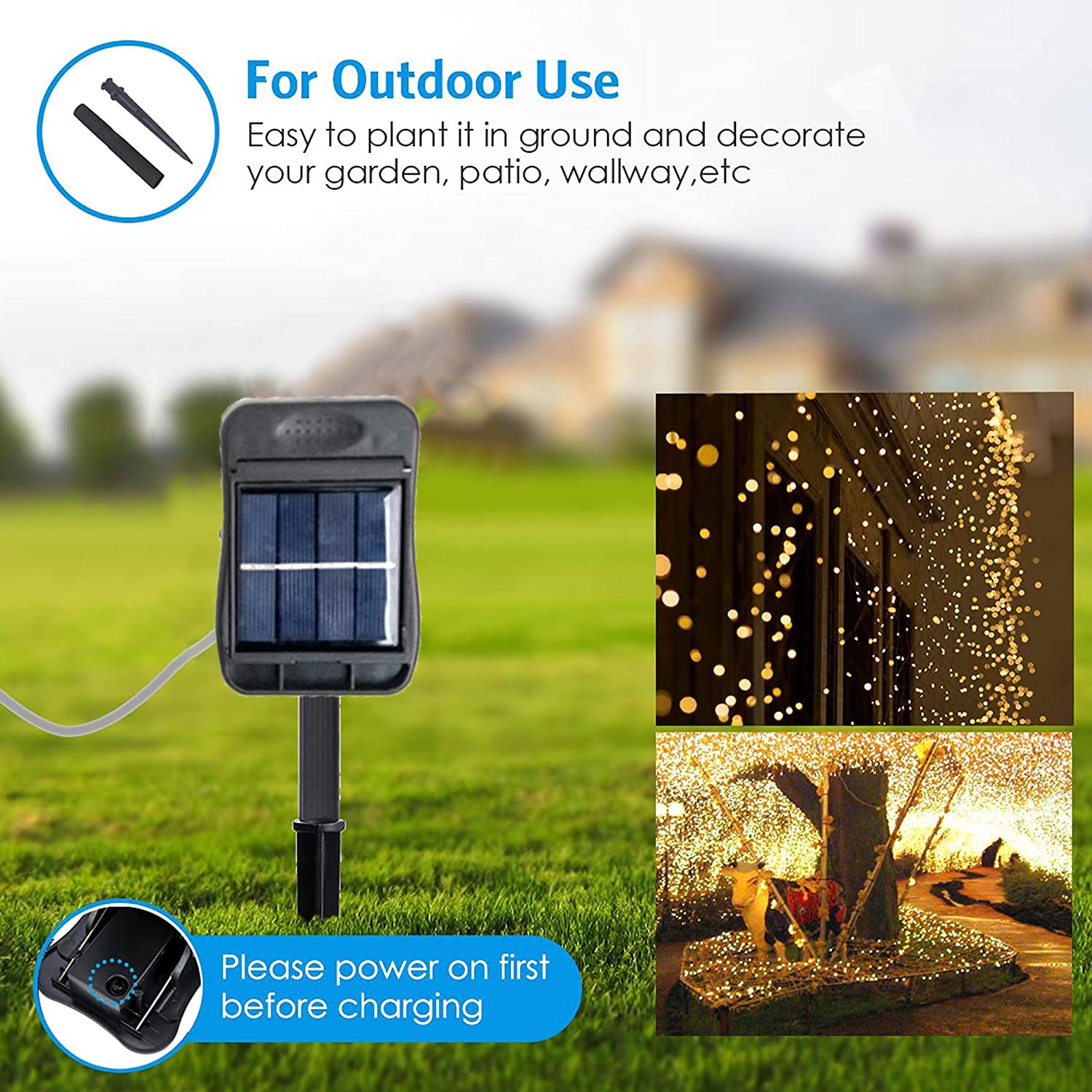 200 LED Solar Powered Firefly Lights - 10 Strands Waterproof Fairy String Lights with 8 Modes for Outdoor Garden, Patio, Christmas Tree & Yard Decorations | Solar Twinkle Vine Lights for Romantic Ambiance, Parties & Holiday Displays