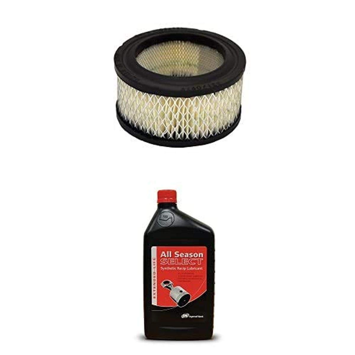 1L All-Season Air Compressor Lubricant & OEM Filter Element for 2340/2475 Models - Heavy Duty Industrial & Home Workshop Use