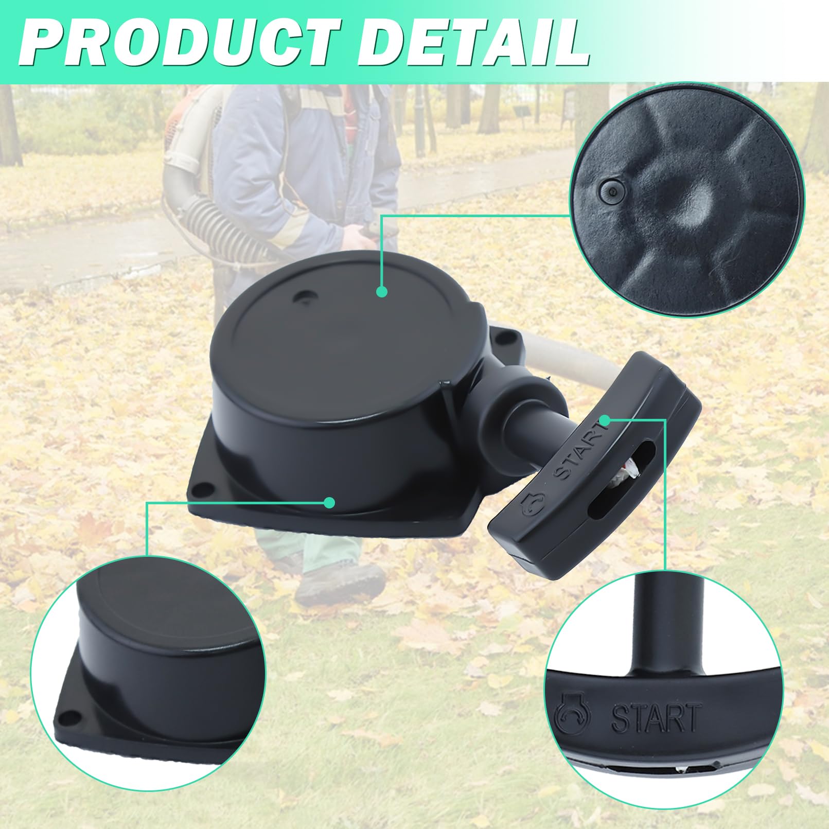 Echo ES-250 PB-250 PB-250LN ES-252 PB-252 254cc Recoil Pull Start Starter Assembly Replacement - Compatible with A051000961 A052000490 A051002980 - Perfect for Handheld Blower Maintenance & Quick Engine Starts