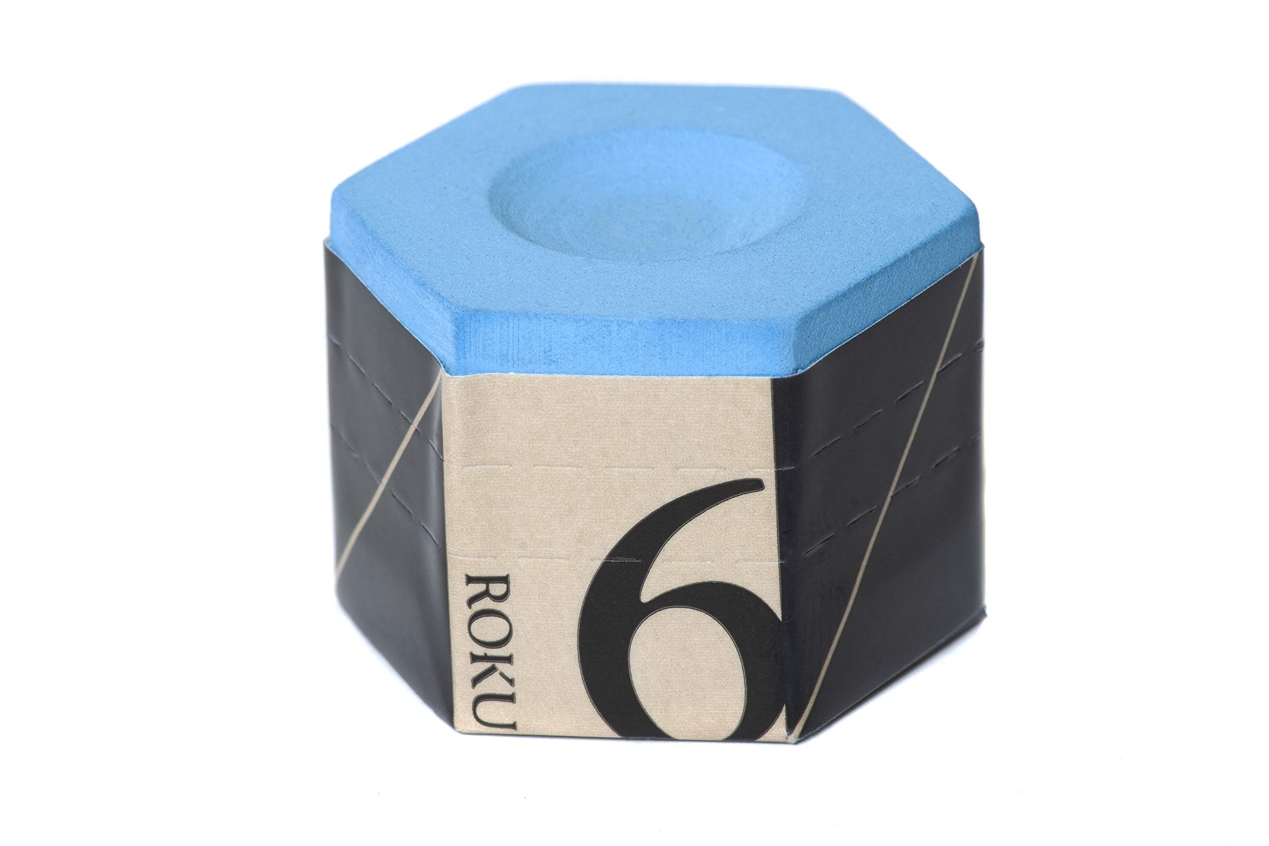 Premium Kamui Roku Pool Cue Chalk - Blue (1.5g) | Professional Billiard Accessory for Enhanced Grip & Precision | Perfect for Pool Halls, Tournaments & Home Game Rooms