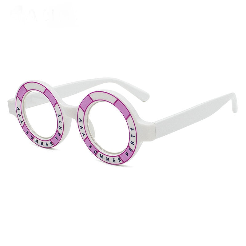 Blue Light Blocking Glasses for Women & Men - Round Anti-Glare Computer Glasses with Prescription Lens Frames - Reduce Eye Strain for Work, Gaming & Screen Time