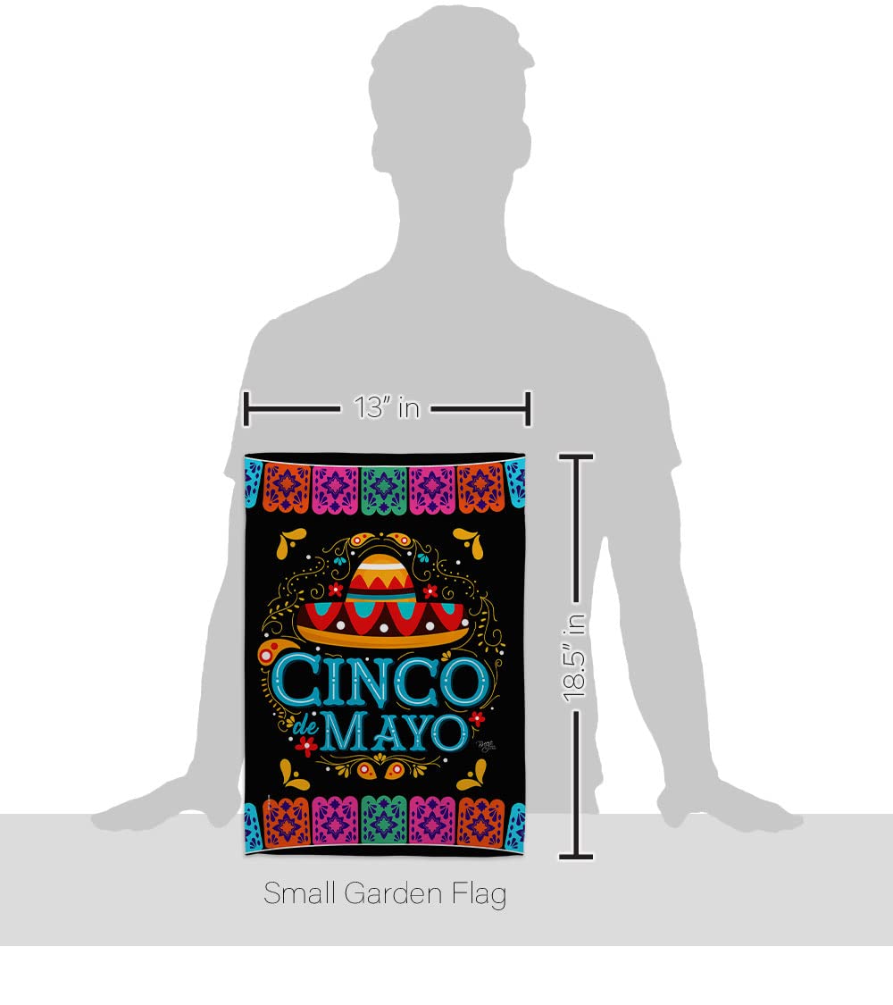 Mexican Fiesta Garden Flag Set - Cinco de Mayo Decor for Outdoor Party