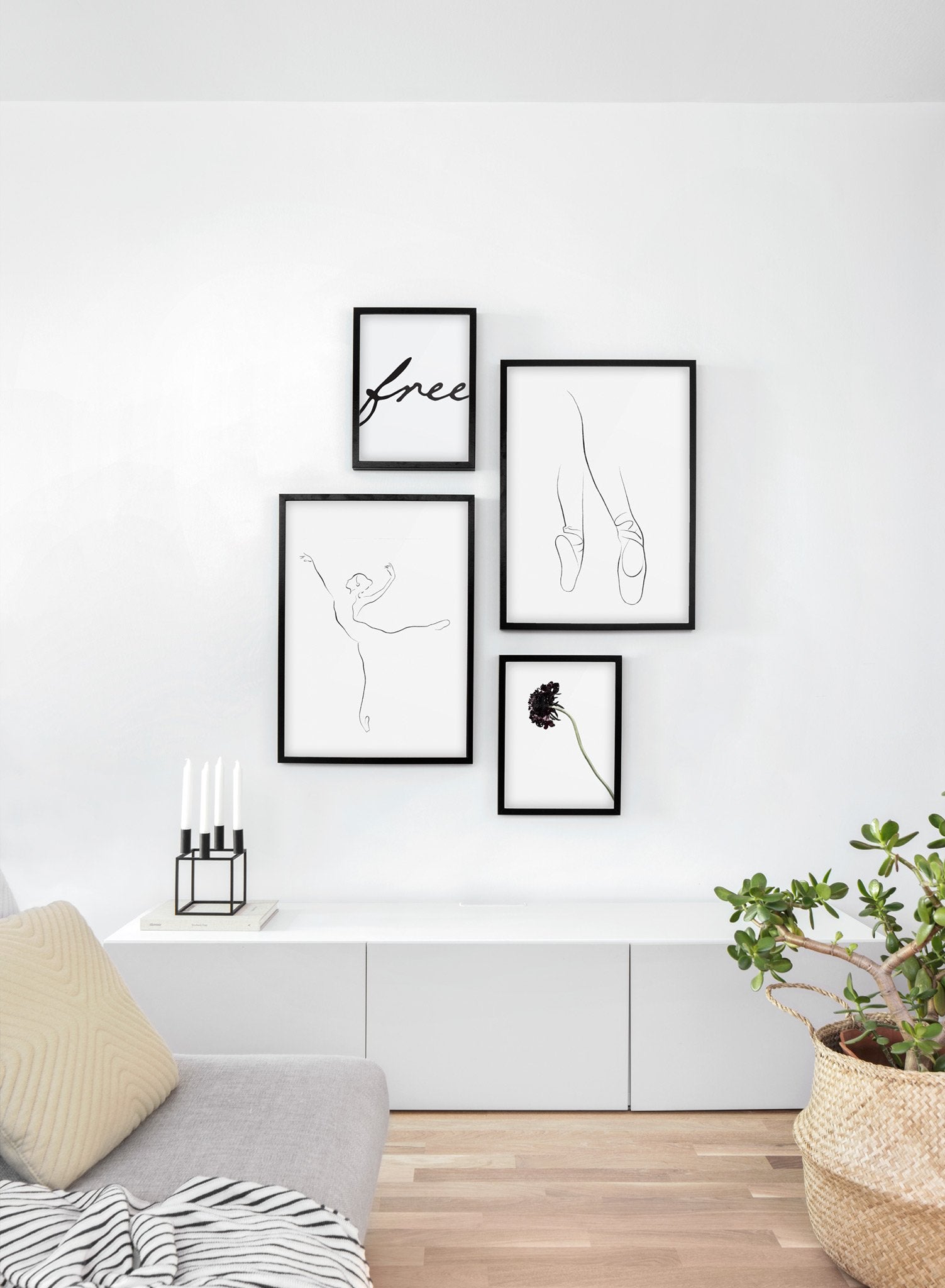 Pointe Ballet Poster - Elegant Dance Art for Home & Studio Decor | Perfect for Ballet Lovers, Dancers & Dance Teachers