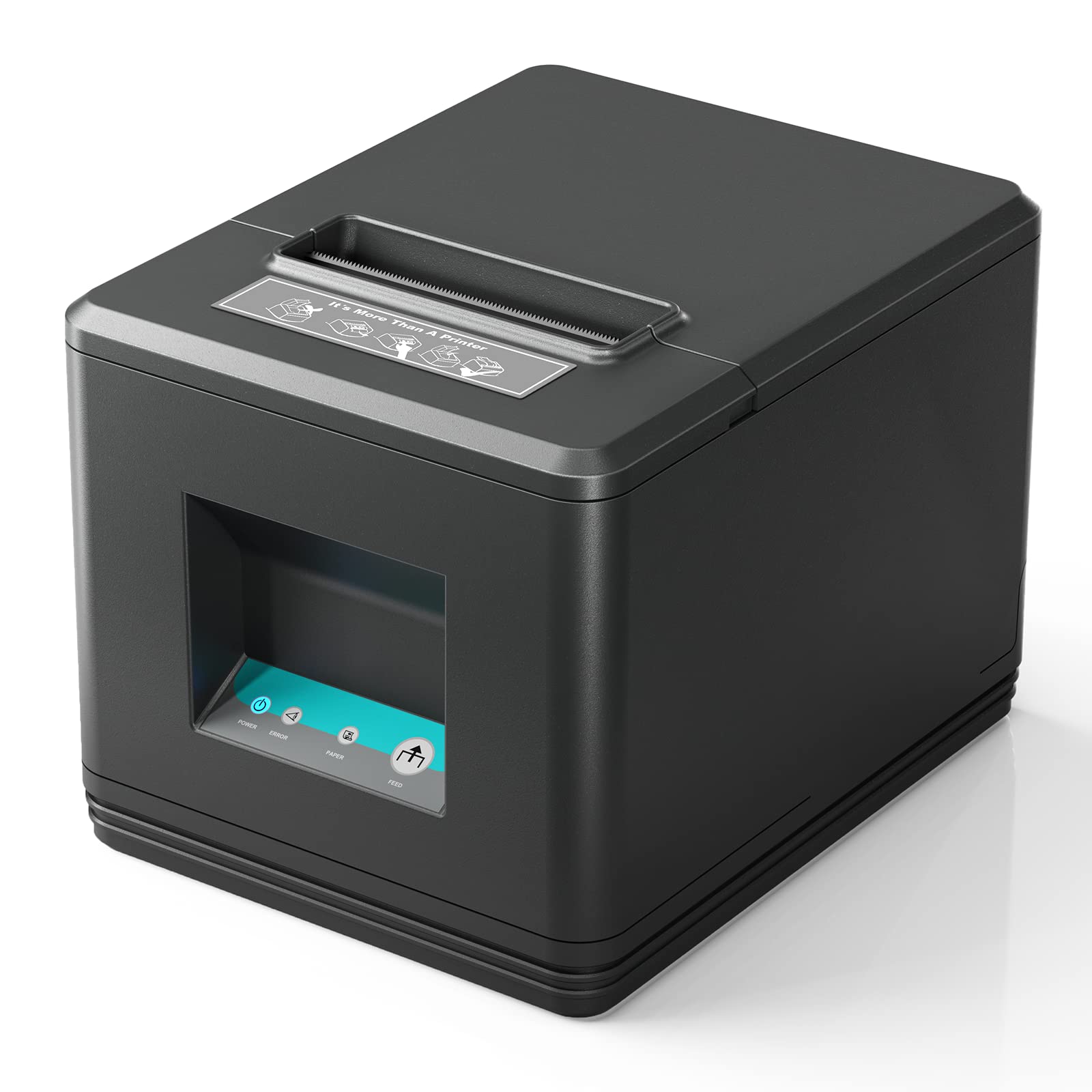 MUNBYN 80mm USB Thermal Receipt Printer with Auto Cutter - ESC/POS Compatible for Windows & Mac - Ideal for Retail Stores, Restaurants, and Small Business POS Systems