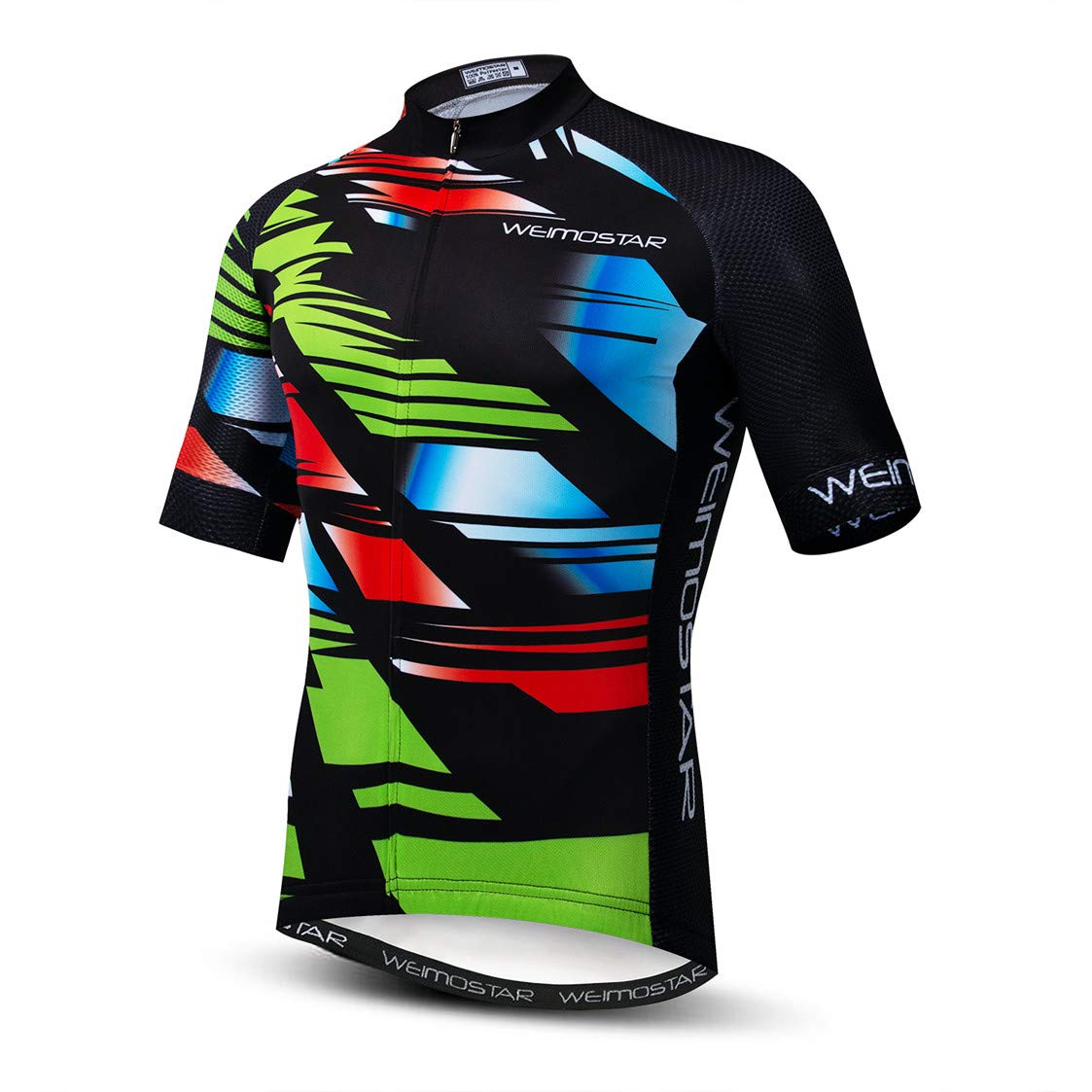 Men's Breathable Cycling Jersey - White Bike Shirt for Road & Mountain Biking - Moisture Wicking Performance Top for Cycling Enthusiasts
