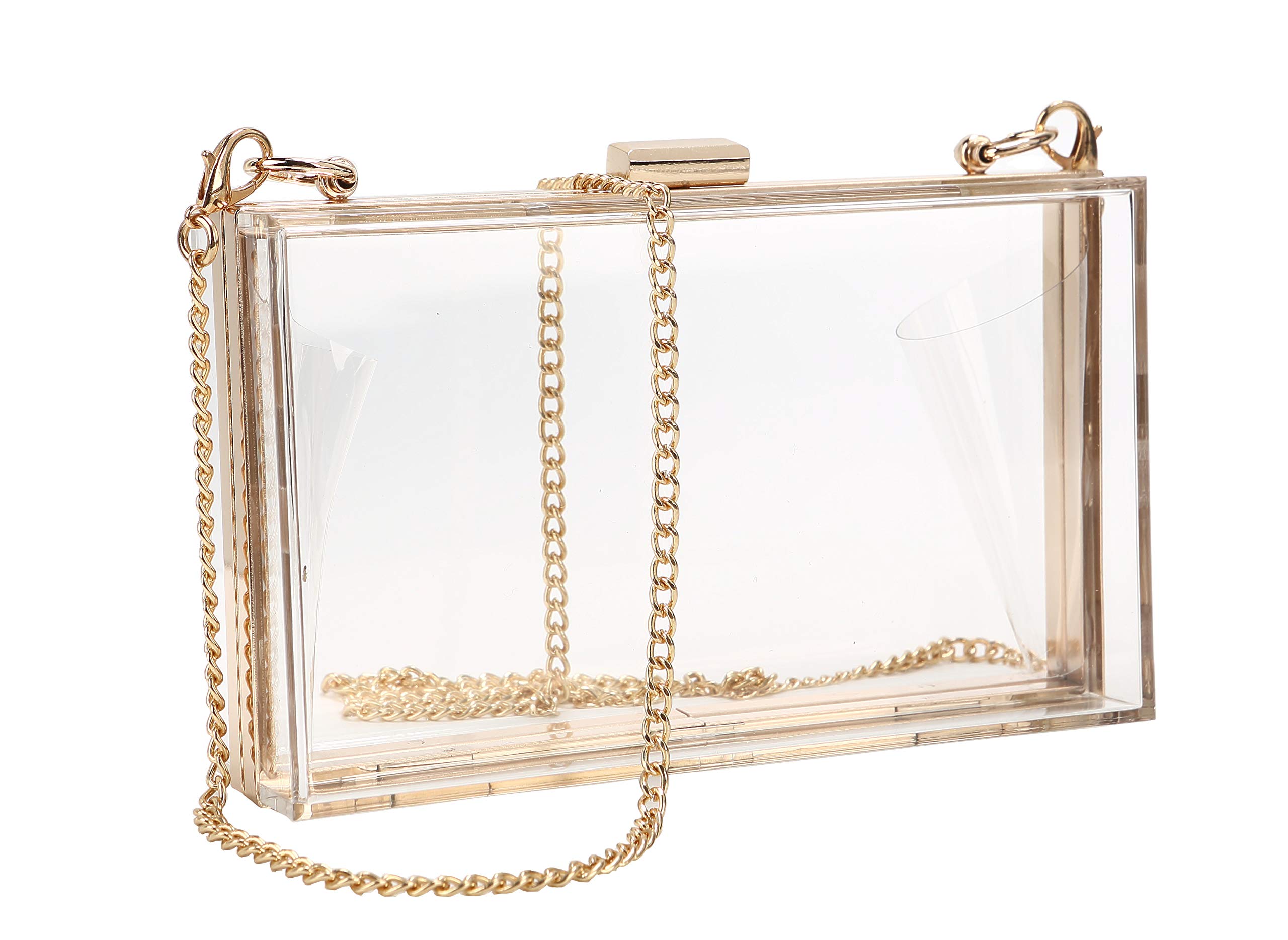 Clear Crossbody Bags for Women - Stadium Approved See-Through Purses & Handbags, Fashionable Clutch & Shoulder Bags - Perfect for Concerts, Sports Events, and Travel Security Checks