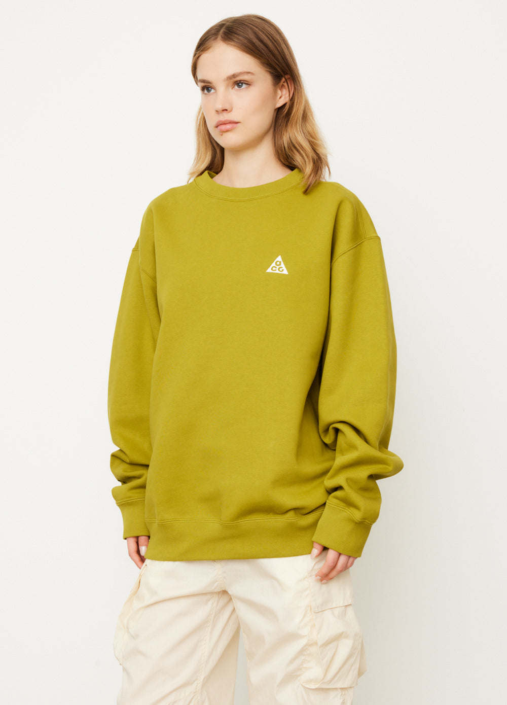 ACG Therma FIT Crewneck Fleece Sweatshirt - Warm & Comfortable Men's Pullover for Outdoor Activities, Hiking & Winter Sports