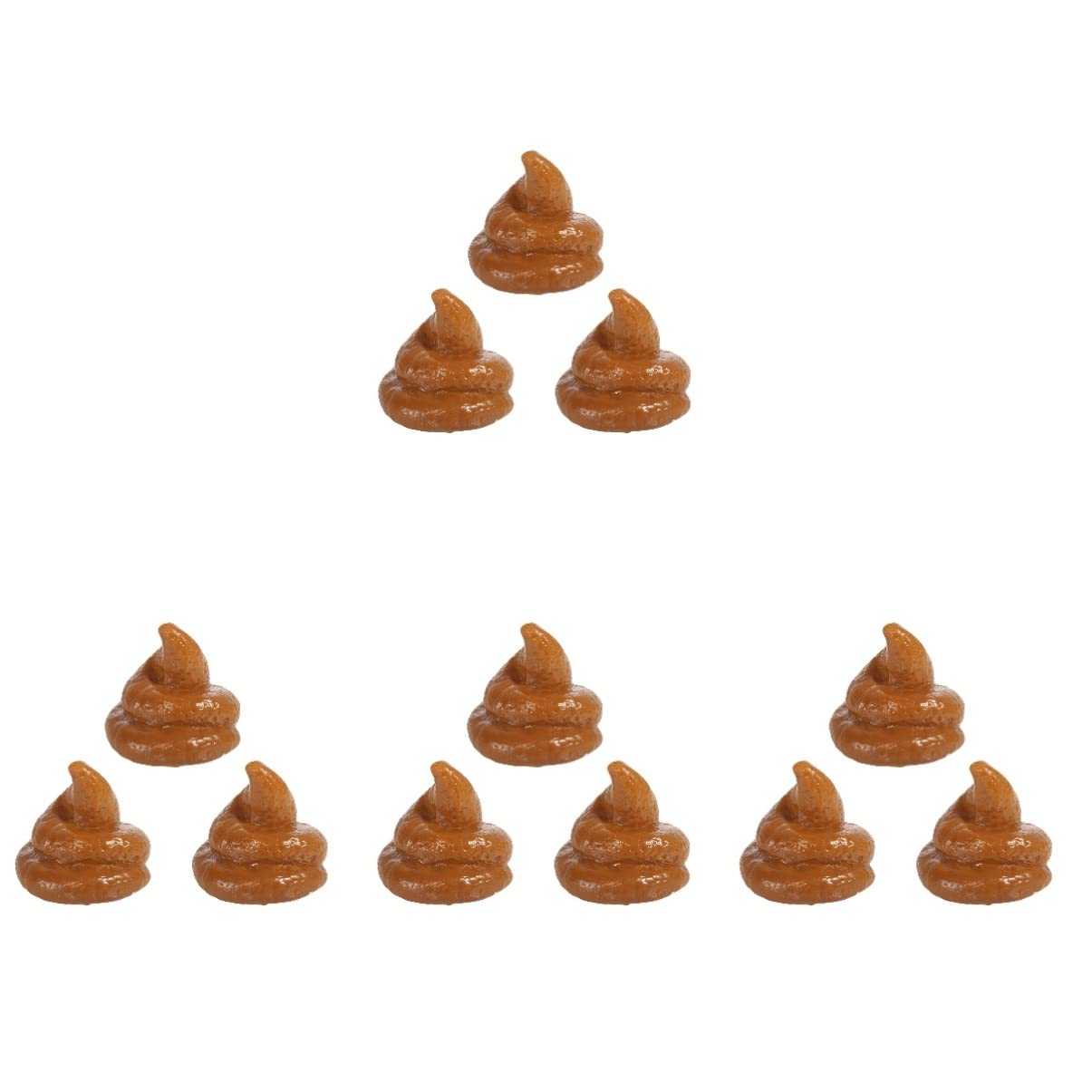 ABOOFAN 4pcs Fake Poop Toy - Realistic Prank Poop Props for Adults, Hilarious Gag Gifts & Decorative Joke Items - Perfect for Halloween Pranks, Office Jokes & Party Surprises