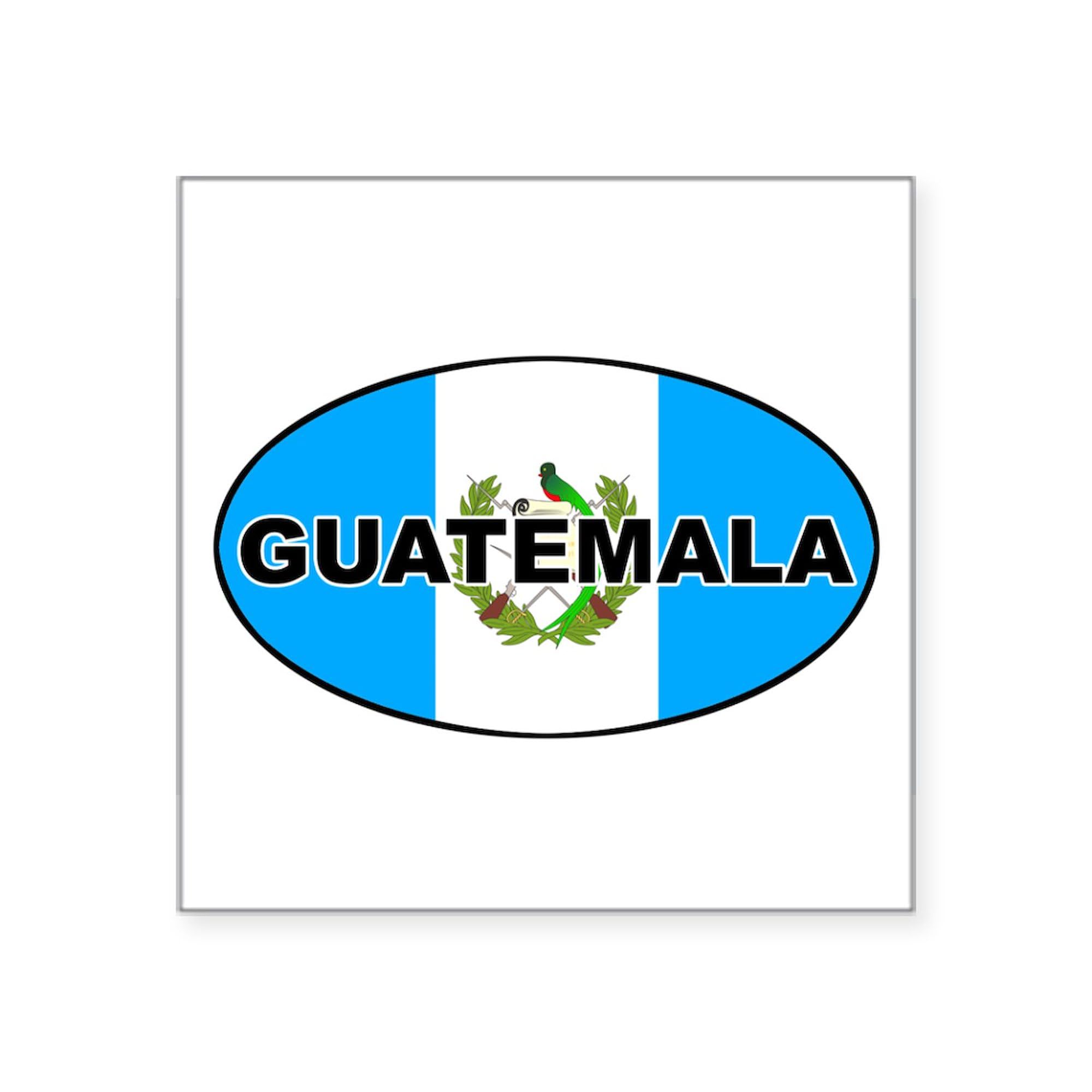 Guatemala Flag Oval & Square Bumper Stickers - Patriotic Car Decals for Windows, Laptops, and Vehicles | Durable Vinyl for Outdoor Use