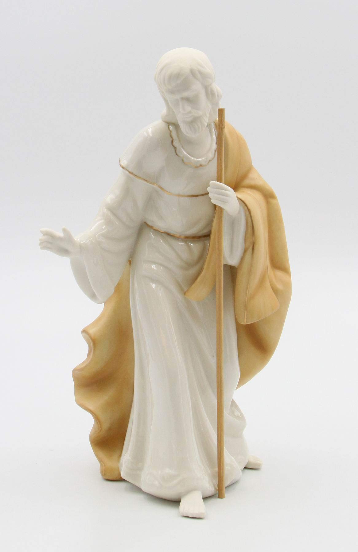 Fine Porcelain Holy Family Nativity Set - 10.5 Inch Height - Handcrafted Christmas Decor for Home, Church & Holiday Display - Perfect Gift for Christian Families