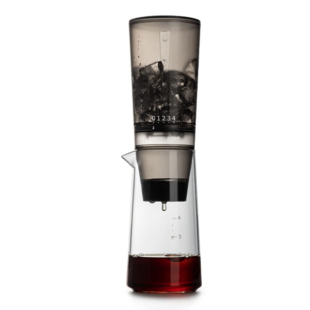 20.29oz Cold Brew Coffee Maker with Stainless Steel Filter & Glass Carafe - 6-8 Cup (600ml) Iced Coffee Pot for Smooth Low-Acid Brew - Perfect for Home, Office & Camping Use