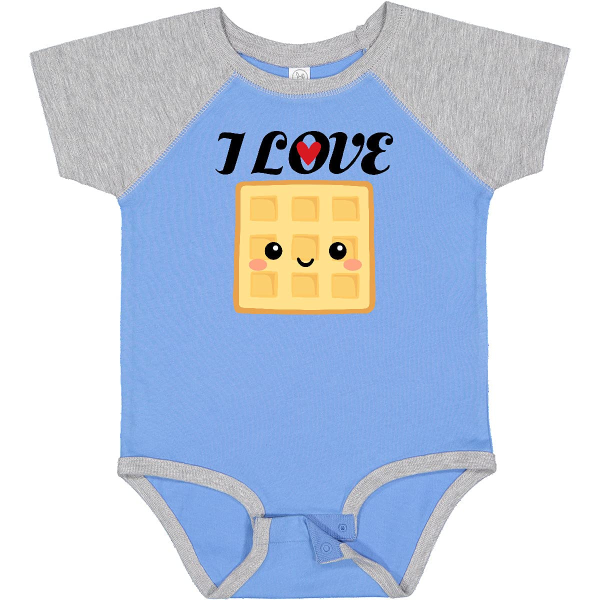 Inktastic Waffle Lover - I Love Waffles Baby Bodysuit - Cute Infant Onesie for Waffle Enthusiasts - Perfect for Breakfast Outings & Family Photos