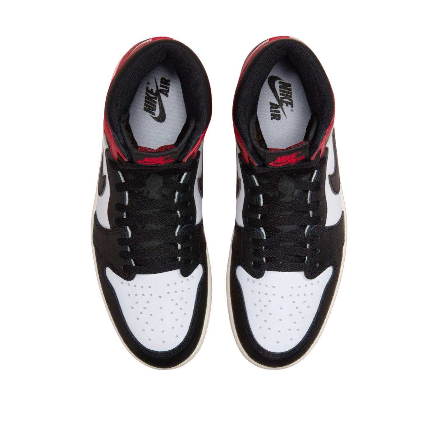Air Jordan 1 Retro High OG Black Toe Reimagined Sneakers - Black, Varsity Red & White Basketball Shoes for Men | Perfect for Streetwear, Sneaker Collecting & Casual Fashion