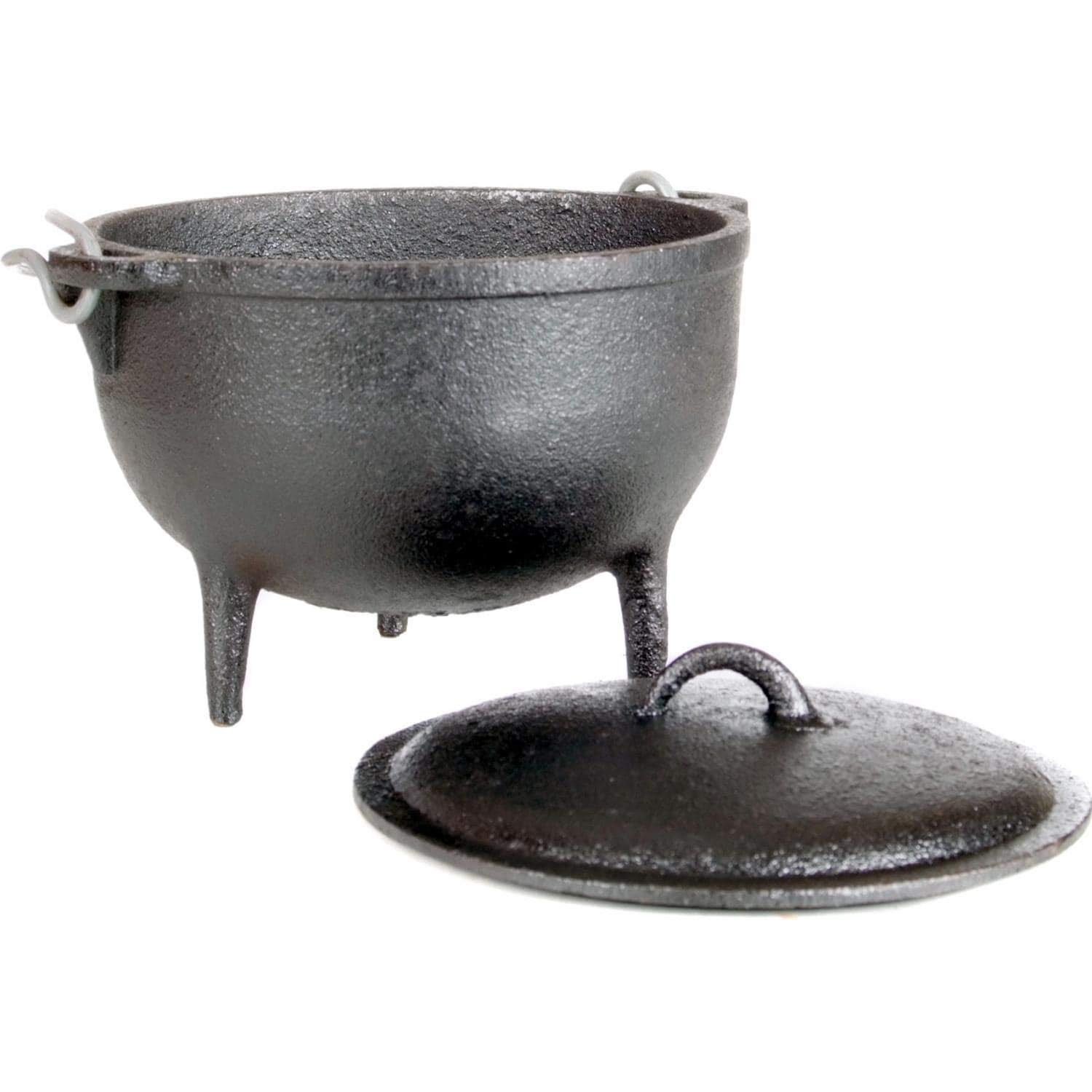 1 Qt. Pre-Seasoned Cast Iron Dutch Oven with Legs - Perfect for Camping, Outdoor Cooking & Dutch Oven Recipes